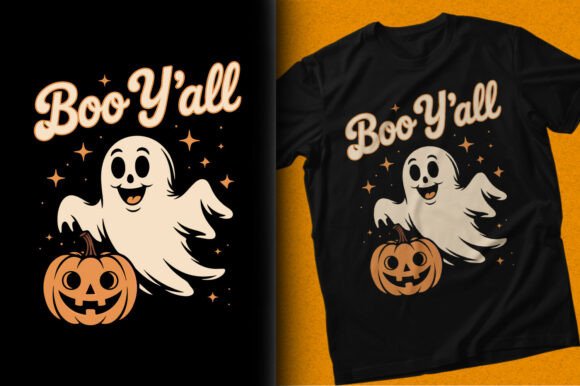 Download Boo Y'all Halloween Funny Ghost T-shirt - Funny Collection
