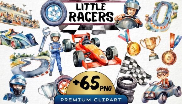 Download Racing Nursery Clipart Bundle - Nursery clipart Collection
