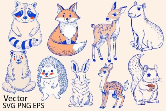 Download Woodland Animals SVG Cute and Funny - Funny Collection