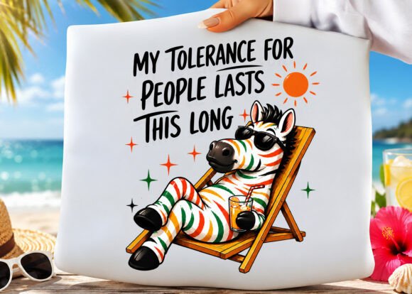 Download Funny Zebra Introvert Summer Vacation - Funny Collection