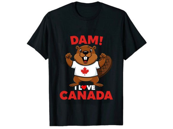 Download Funny Canada Beaver T-Shirt Design - Funny Collection