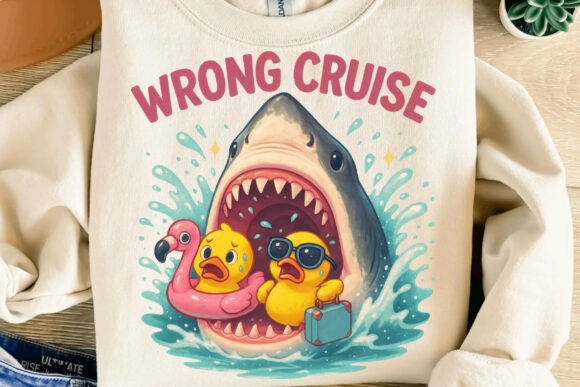 Download Wrong Cruise Funny Shark Duck Png - Funny Collection