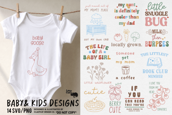 Download Baby &amp; Kids Funny Cute SVG PNG Bundle - Funny Collection