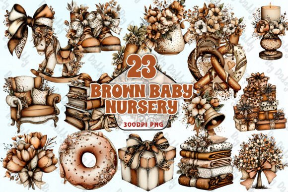 Download Brown Baby Nursery Clipart PNG - Nursery clipart Collection