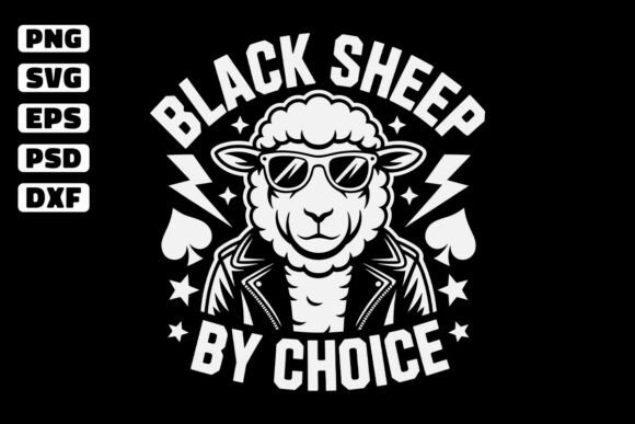Download Black Sheep by Choice Funny SVG Design - Funny Collection