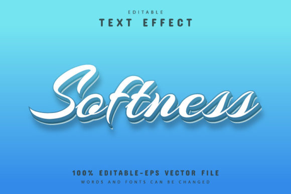 Download Blue Softness Text Effect - Softness Collection