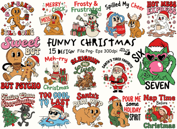 Download Funny Sarcastic Christmas Bundle Png Eps - Funny Collection
