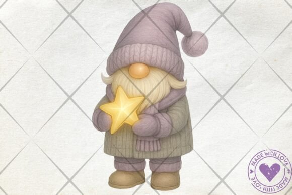 Download Winter Gnome with Star PNG Cozy Clipart - Premium Resources