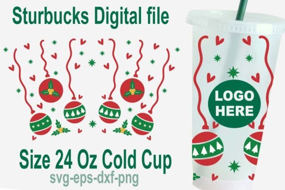 Download Christmas Tree Bulb Svg, 24 Oz Cold Cup - Old Collection