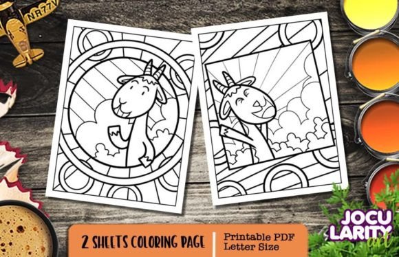 Download Funny Happy Goat Coloring Pages - Funny Collection