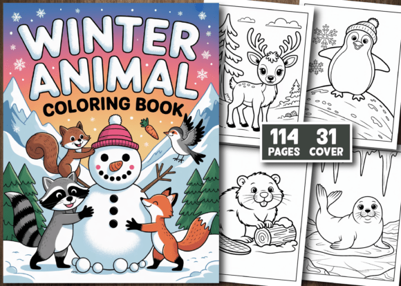Download Winter Animal Coloring Book Pages - Premium Resources