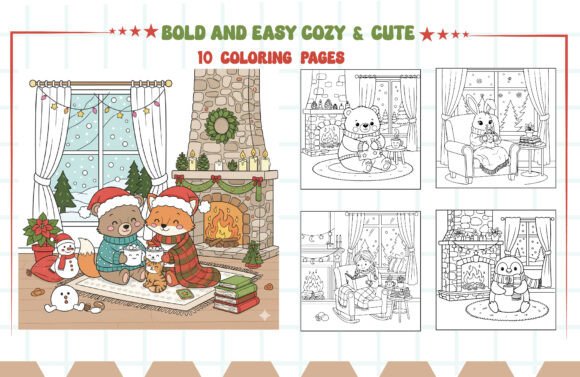 Download Bold and Easy Cozy &amp; Cute Coloring Pages - Old Collection