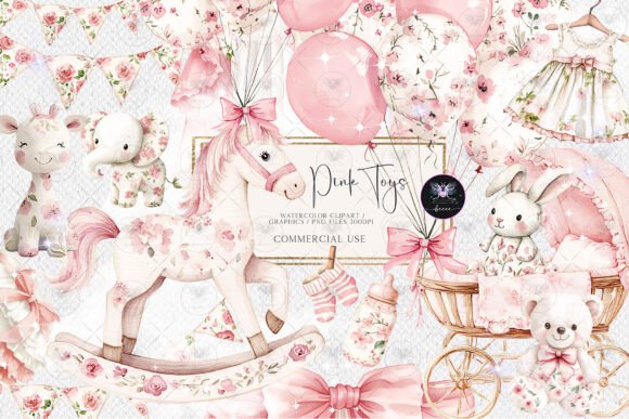 Download Toile Nursery Clipart Chinoiserie Pink - Nursery clipart Collection